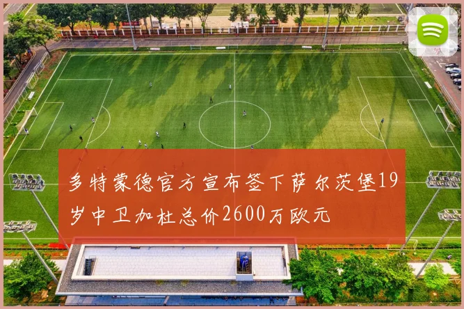多特蒙德官方宣布签下萨尔茨堡19岁中卫加杜总价2600万欧元